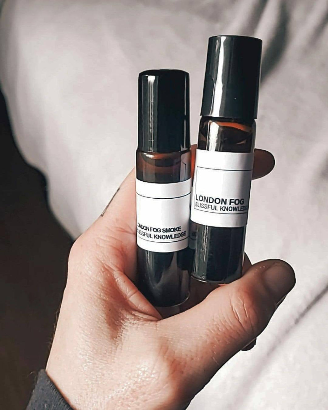 London Fog Smoke| Essential Oil Aromatherapy Roll-on | Lavender | Vanilla | Vetiver Grounding, Relaxing Blend